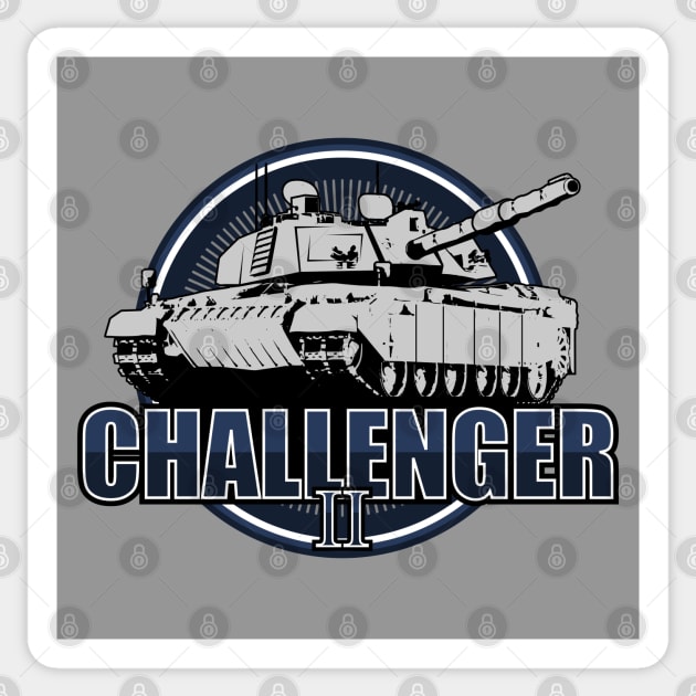 Challenger 2 Tank Sticker by TCP